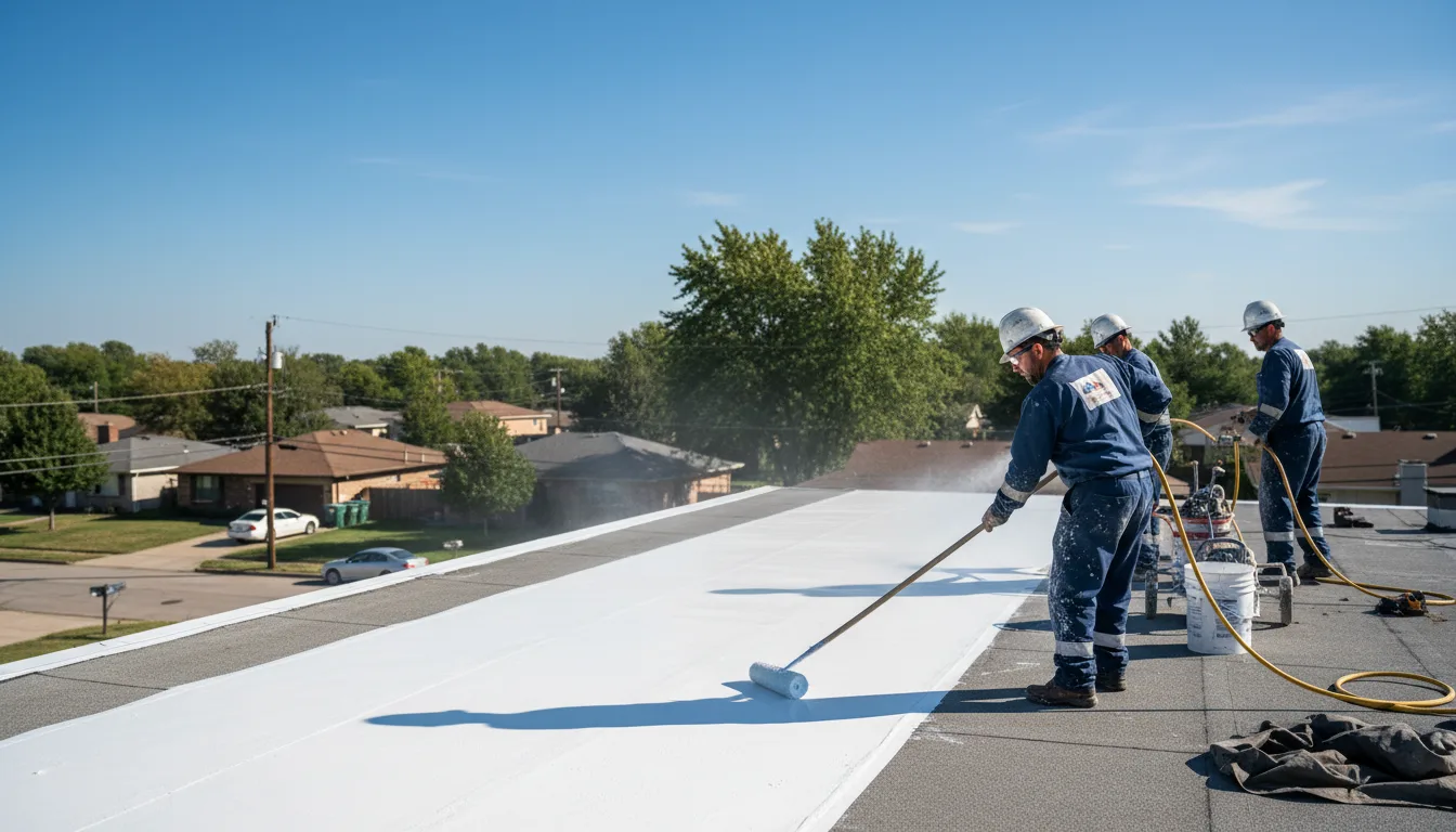 Commercial roof coating in Bunker Hill, IN near me